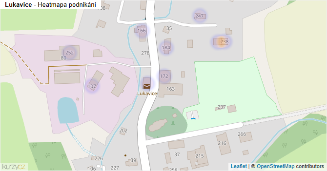 Lukavice - mapa podnikání