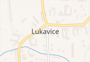 Lukavice v obci Lukavice - mapa části obce