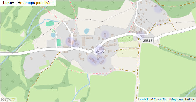 Lukov - mapa podnikání
