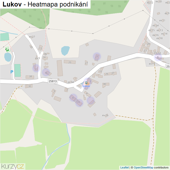 Mapa Lukov - Firmy v části obce.