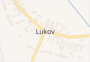 Lukov v obci Lukov - mapa části obce