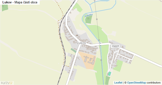 Lukov - mapa části obce