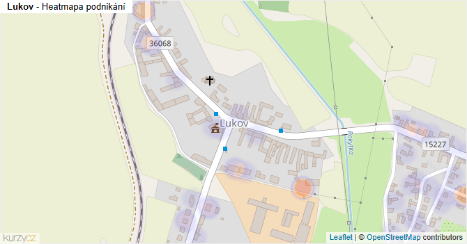 Lukov - mapa podnikání