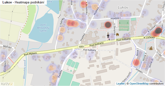 Lukov - mapa podnikání