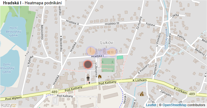 Hradská I - mapa podnikání