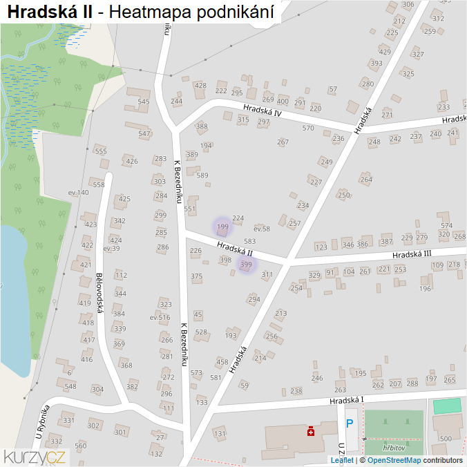 Mapa Hradská II - Firmy v ulici.
