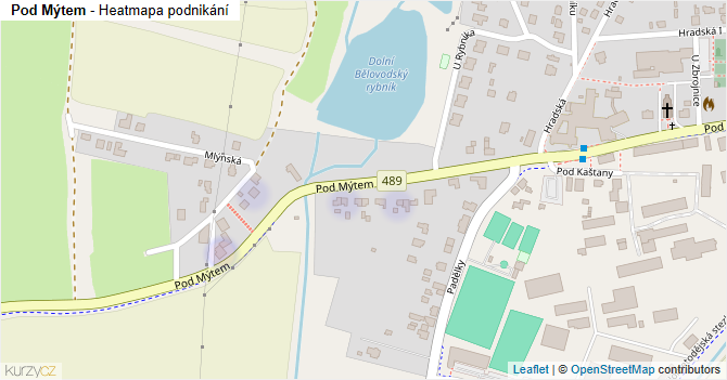 Pod Mýtem - mapa podnikání