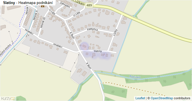 Slatiny - mapa podnikání