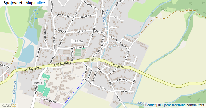 Spojovací - mapa ulice
