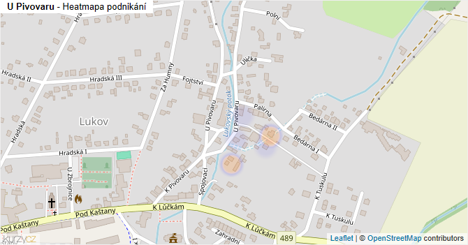 U Pivovaru - mapa podnikání