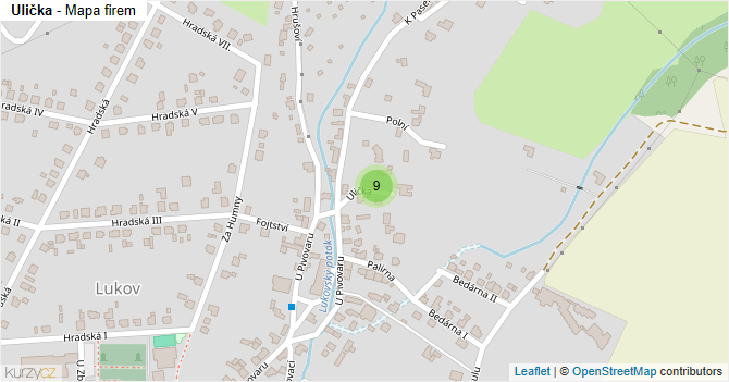 Ulička - mapa firem