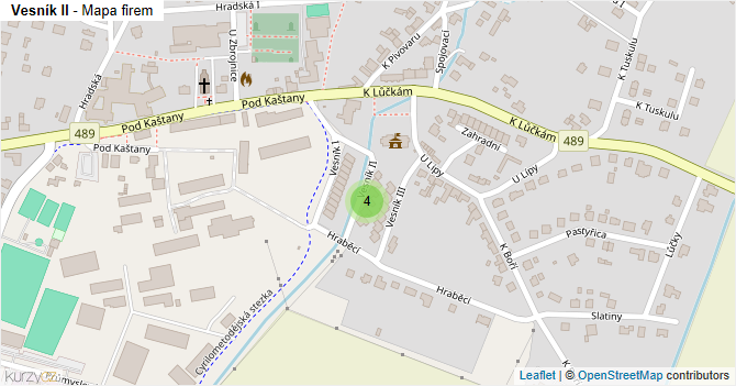 Vesník II - mapa firem