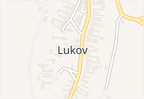 Lukov v obci Lukov - mapa části obce