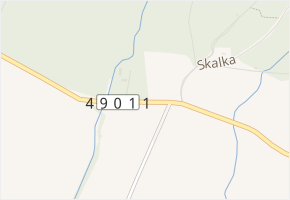 Hadovna v obci Lukoveček - mapa ulice