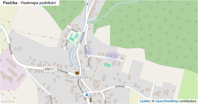 Pasíčka - mapa podnikání