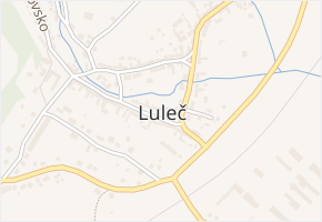 Luleč v obci Luleč - mapa části obce