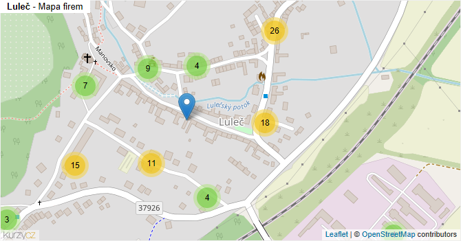 Luleč - mapa firem