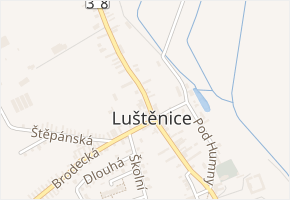 Boleslavská v obci Luštěnice - mapa ulice