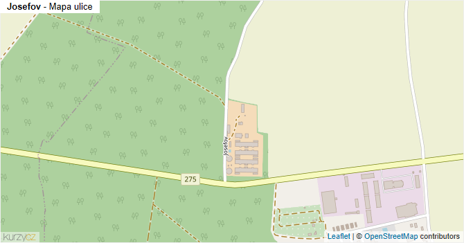 Josefov - mapa ulice