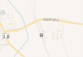 Nádražní v obci Luštěnice - mapa ulice
