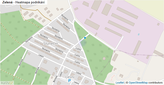 Zelená - mapa podnikání