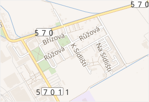 K Sídlišti v obci Lutín - mapa ulice