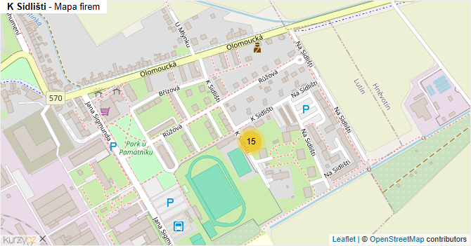 K Sídlišti - mapa firem