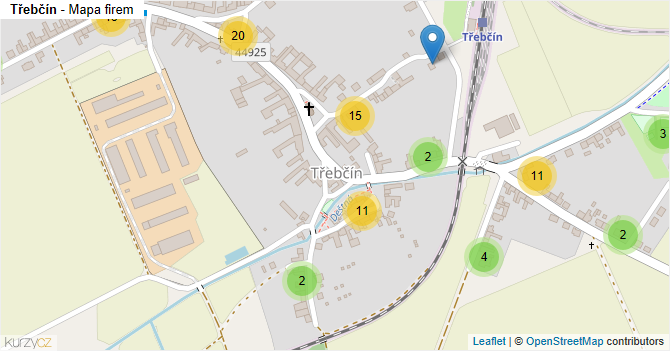 Třebčín - mapa firem