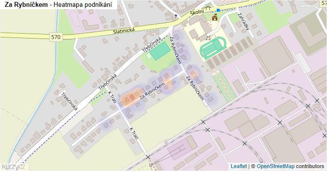 Za Rybníčkem - mapa podnikání