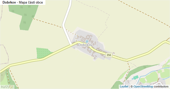 Dobrkov - mapa části obce