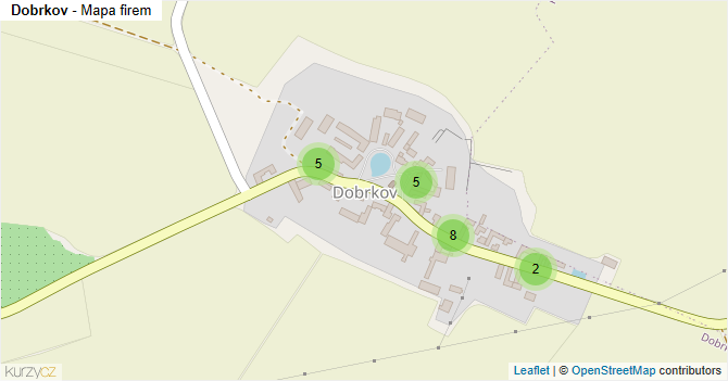 Dobrkov - mapa firem
