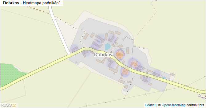 Dobrkov - mapa podnikání