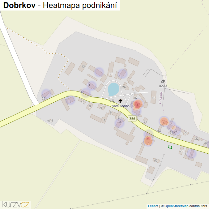 Mapa Dobrkov - Firmy v části obce.