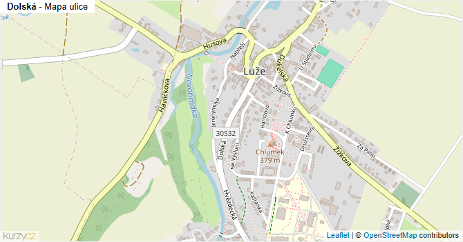 Dolská - mapa ulice