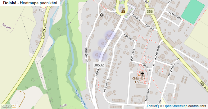 Dolská - mapa podnikání