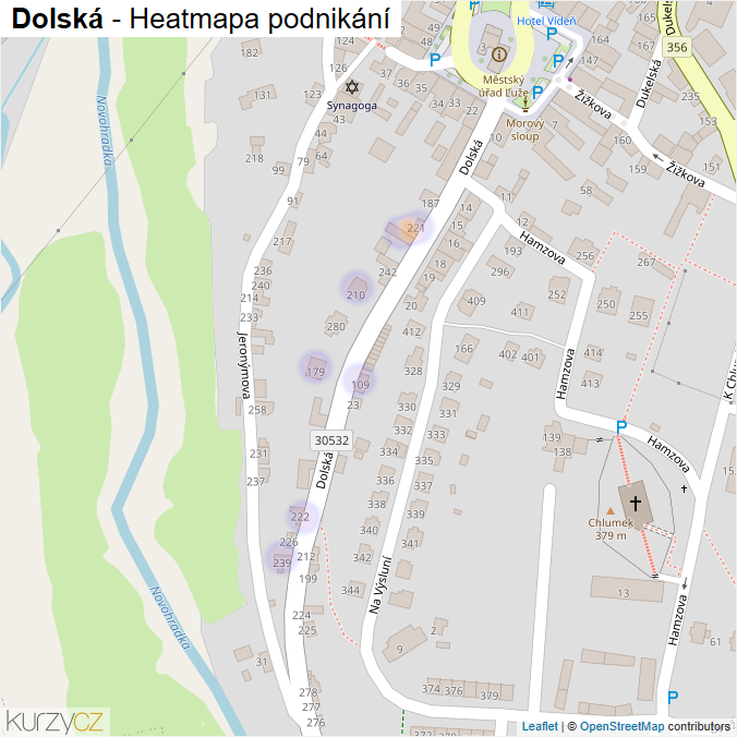 Mapa Dolská - Firmy v ulici.