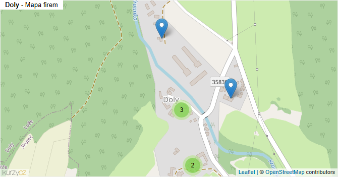 Doly - mapa firem