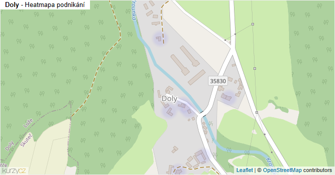 Doly - mapa podnikání