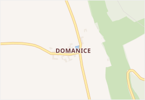 Domanice v obci Luže - mapa části obce