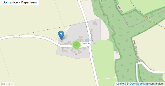 Domanice - mapa firem