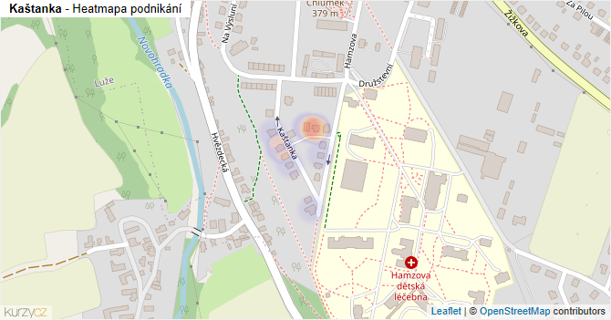 Kaštanka - mapa podnikání