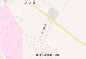 Lipka v obci Luže - mapa ulice