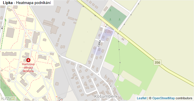 Lipka - mapa podnikání