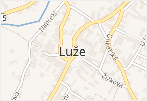 Luže v obci Luže - mapa části obce
