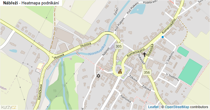 Nábřeží - mapa podnikání