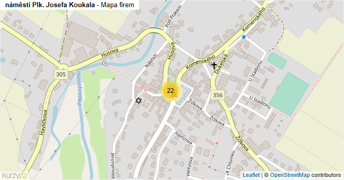 náměstí Plk. Josefa Koukala - mapa firem