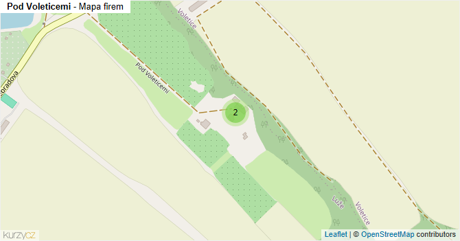 Pod Voleticemi - mapa firem