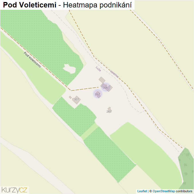 Mapa Pod Voleticemi - Firmy v ulici.
