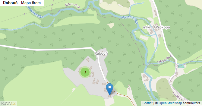 Rabouň - mapa firem