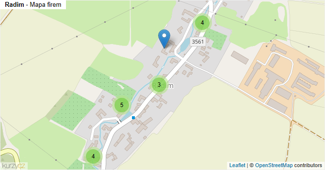 Radim - mapa firem